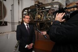 Северо-Западный банк Сбербанка объявляет об окончании реставрации исторического механизма часов на Думской башне